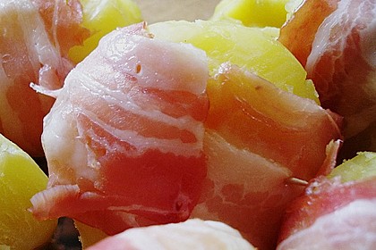 Speckkartoffeln in Käse - Sahne - Sauce 7