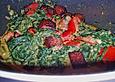 Tofu mit indischem Spinat