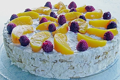 Pfirsich - Malakoff - Torte