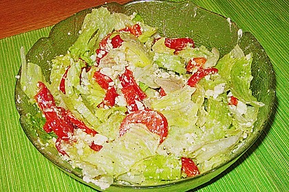 Tomatensalat mit Blattsalat und Fetak&auml;se 2