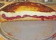 Cyberladys K&auml;sekuchen mit Kirschen