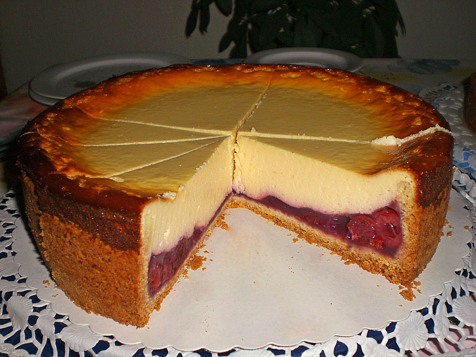 Cyberladys Käsekuchen mit Kirschen (Rezept mit Bild) | Chefkoch.de