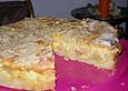 Apfel - Rahmkuchen mit Mandelkuste