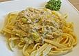 Feuermohns Pasta mit Thunfisch - Porree - Sauce
