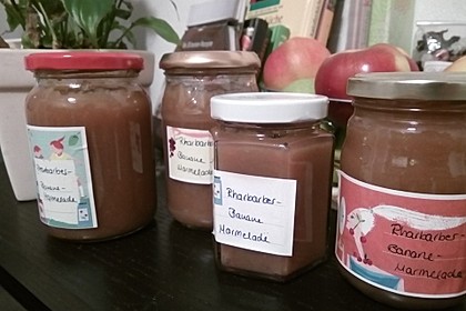 Rhabarber - Bananen Marmelade 1