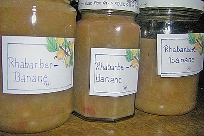 Rhabarber - Bananen Marmelade 13