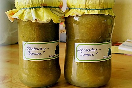 Rhabarber - Bananen Marmelade 3
