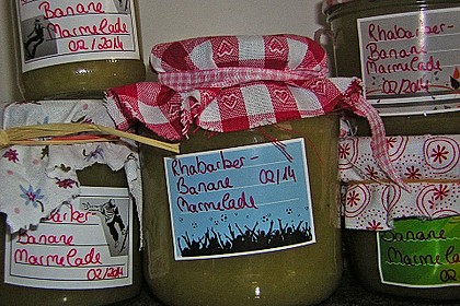 Rhabarber - Bananen Marmelade 6