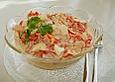 Eiersalat mit Schinken und Tomate