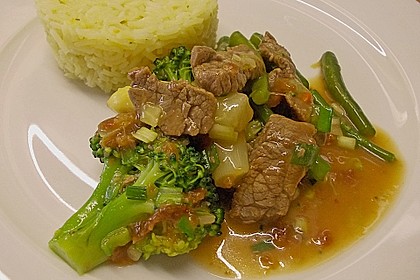 Asiatische Rindfleisch - Brokkoli - Pfanne 3