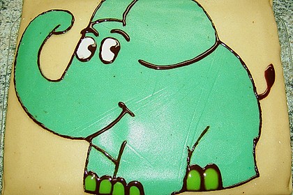 Lettas kleine blaue Elefant  - Motivtorte 17