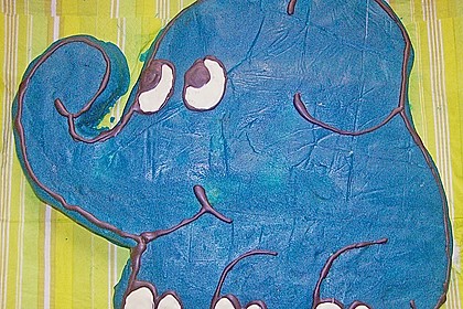 Lettas kleine blaue Elefant  - Motivtorte 18