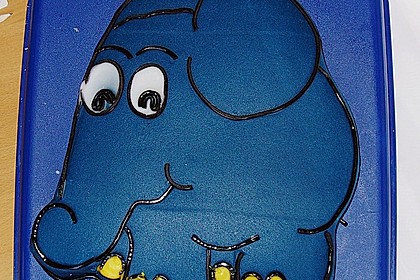 Lettas kleine blaue Elefant  - Motivtorte 23