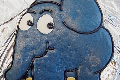 Lettas kleine blaue Elefant  - Motivtorte 26