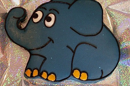 Lettas kleine blaue Elefant  - Motivtorte 32