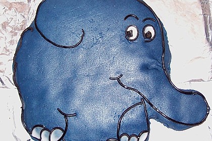 Lettas kleine blaue Elefant  - Motivtorte 33
