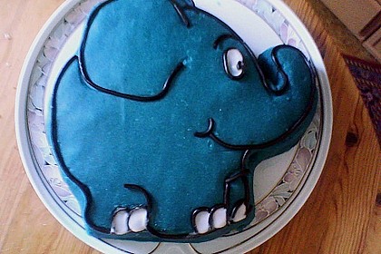 Lettas kleine blaue Elefant  - Motivtorte 34
