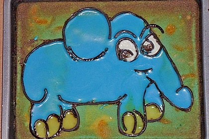 Lettas kleine blaue Elefant  - Motivtorte 36