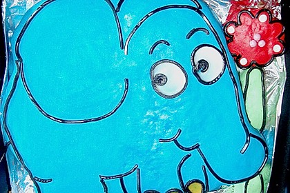 Lettas kleine blaue Elefant  - Motivtorte 38