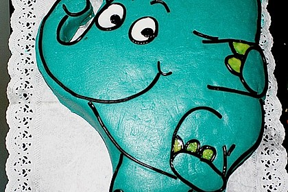 Lettas kleine blaue Elefant  - Motivtorte 39