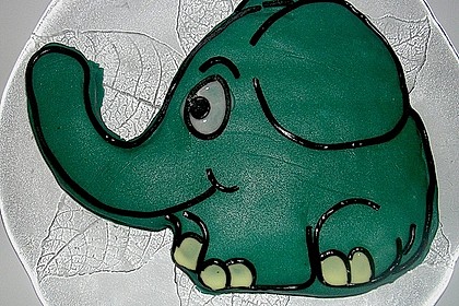 Lettas kleine blaue Elefant  - Motivtorte 41