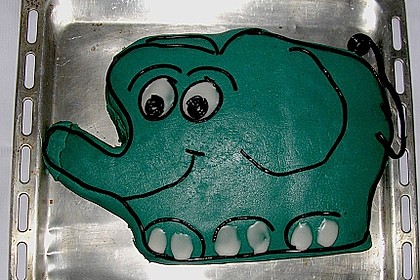 Lettas kleine blaue Elefant  - Motivtorte 43
