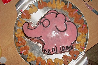 Lettas kleine blaue Elefant  - Motivtorte 49