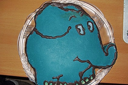Lettas kleine blaue Elefant  - Motivtorte 50