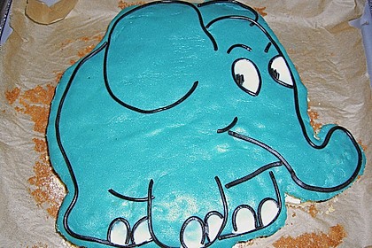 Lettas kleine blaue Elefant  - Motivtorte 54