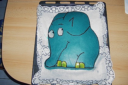 Lettas kleine blaue Elefant  - Motivtorte 59