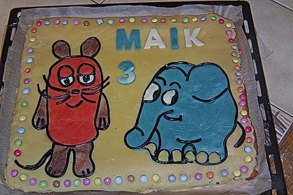 Lettas kleine blaue Elefant  - Motivtorte 73