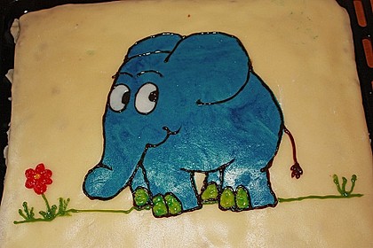 Lettas kleine blaue Elefant  - Motivtorte 76