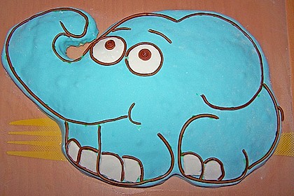 Lettas kleine blaue Elefant  - Motivtorte 77