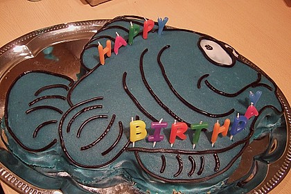 Lettas kleine blaue Elefant  - Motivtorte 83