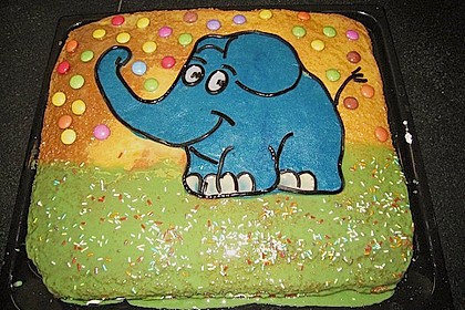 Lettas kleine blaue Elefant  - Motivtorte 87