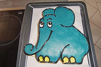Lettas kleine blaue Elefant  - Motivtorte 88