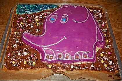 Lettas kleine blaue Elefant  - Motivtorte 89