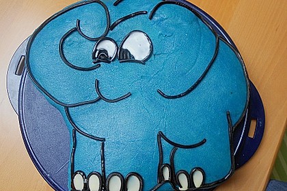 Lettas kleine blaue Elefant  - Motivtorte 92