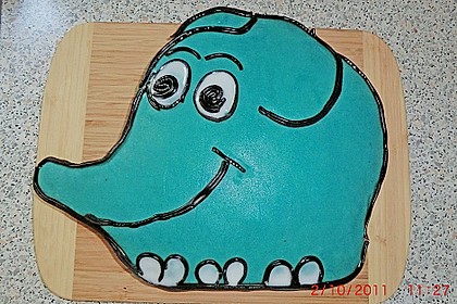 Lettas kleine blaue Elefant  - Motivtorte 99
