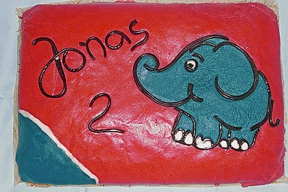 Lettas kleine blaue Elefant  - Motivtorte 102
