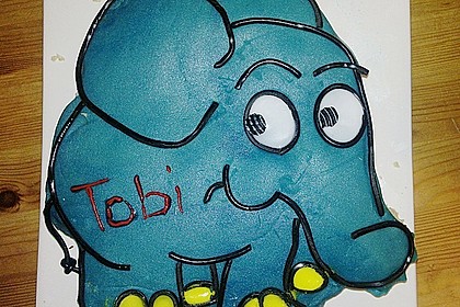 Lettas kleine blaue Elefant  - Motivtorte 103
