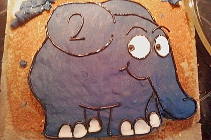 Lettas kleine blaue Elefant  - Motivtorte 109