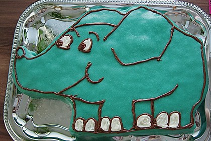 Lettas kleine blaue Elefant  - Motivtorte 114