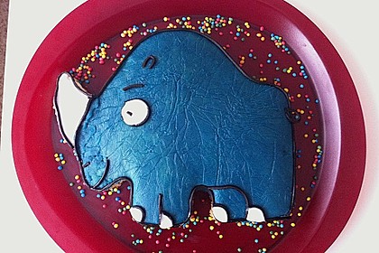 Lettas kleine blaue Elefant  - Motivtorte 115