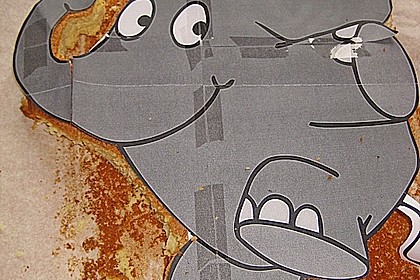 Lettas kleine blaue Elefant  - Motivtorte 116
