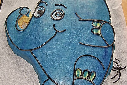 Lettas kleine blaue Elefant  - Motivtorte 118