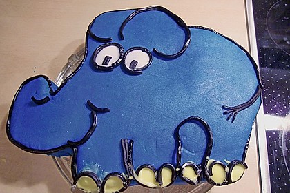 Lettas kleine blaue Elefant  - Motivtorte 119