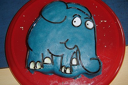 Lettas kleine blaue Elefant  - Motivtorte 129