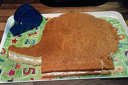 Lettas kleine blaue Elefant  - Motivtorte 5