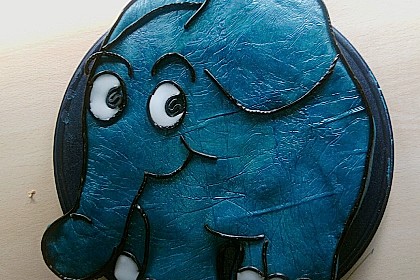 Lettas kleine blaue Elefant  - Motivtorte 131